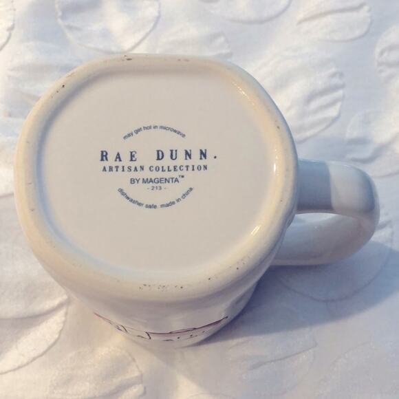 NWOT Rae Dunn Artisan Collection Magenta Star Spangled Cutie Fourth of July Mug - Picture 3 of 4